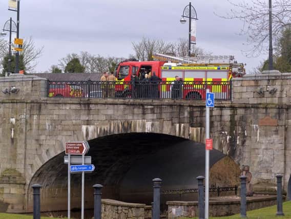 The scene at the Bann Bridge in Portadown. Picture by Tony Hendron/Portadown Picture Post.