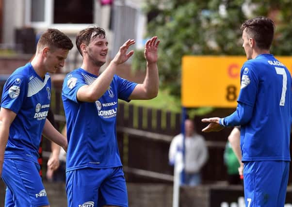 Dungannon Swifts' Seanan Clucas was on target against Glenavon.
