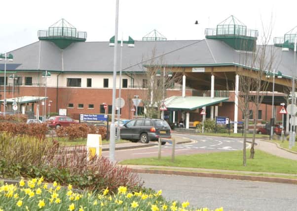 The incident happened at the Causeway Hospital in Coleraine last month