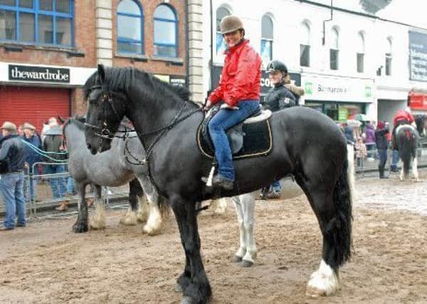 The horse trading fair is set to take place on Ballyclare Main Street this year. (Archive pic).