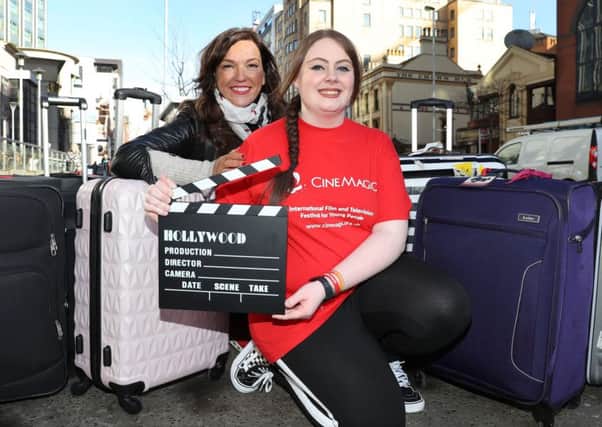 Joan Burney CE Cinemagic with Amy Hinds from Glengormley.