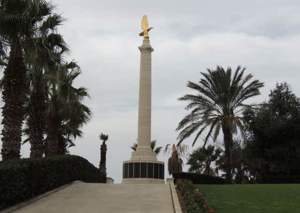 The Malta Memorial in Valetta.