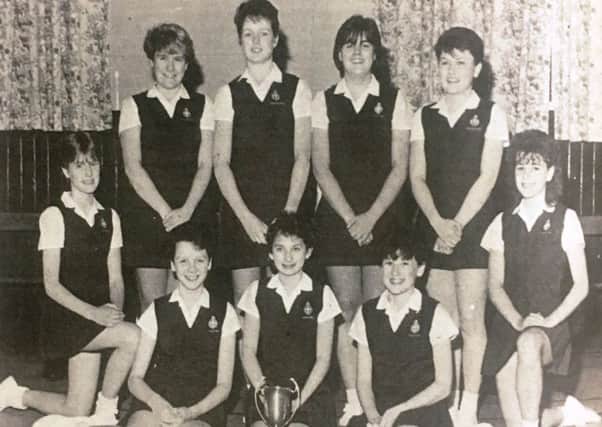 Drumcree GB senior PE team which came second in the district championships in 1988.
