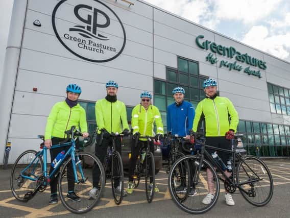 Members of Connect Cycling at Green Pastures in Ballymena.