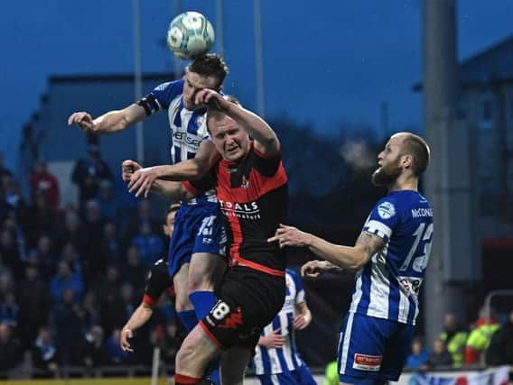 It was an epic tussle between Crusaders and Coleraine on Tuesday night.