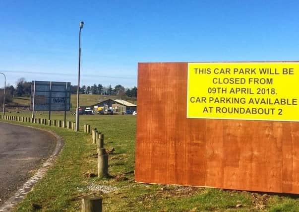 Car park at Watersports Centre will be closed from April 9