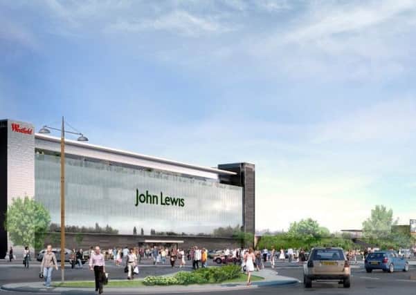 What might have been - an artists impression showing the proposed John Lewis store as part of the earlier Westfield development at Sprucefield