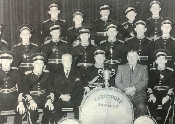 This photograph of Carryduff Unionist Band was printed in the Star in 1980, however the original date of the photograph is not known.