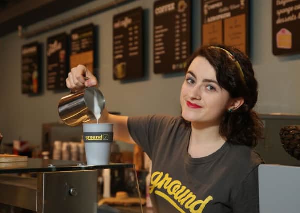 Sofie Owens, Barista at Ground Espresso Bars, officially launches the company's pioneering initiative 'Reuse at Ground'.