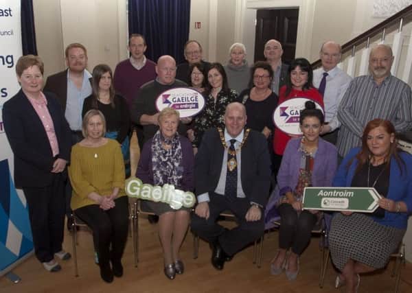 Mid and East Antrim Borough Council hosted the event to celebrate Irish Language Week 2018 with a number of Irish language groups.