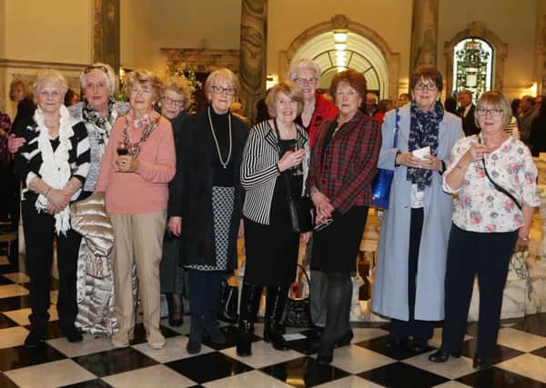 Pictured at the launch at Belfast City Hall are volunteers from the Lisburn War on Want NI shop Alice Burton, Florence Blair, Mona Collum, Betty Milford, Anne Boyce, Gertie Reid, Eleanor Alexander, Irene Richer and Ella McLaughlin along with Evelyn Mitchell from the Dunmurry War on Want NI shop.