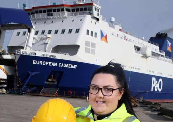 Larne Port apprentice Courtney Bird. (submitted pic.)