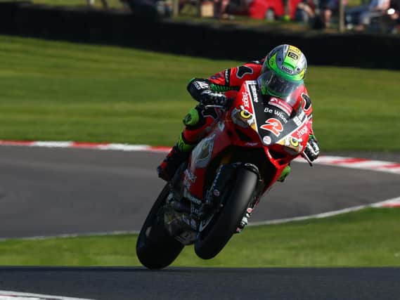 Glenn Irwin finished fifth in race two at Oulton Park following a crash in the opener.