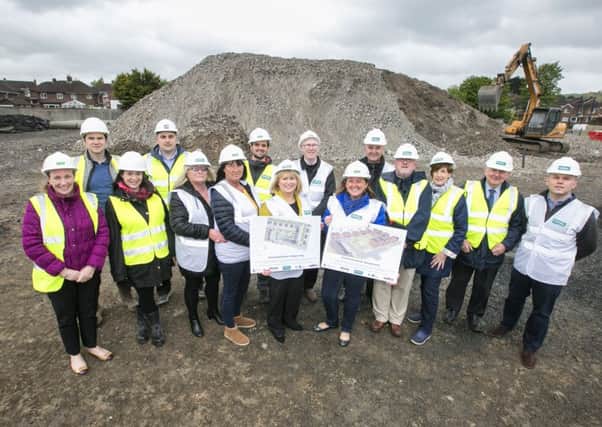 Local community and political representatives joined Clanmil Housing staff at the Carnmoney Road site.
