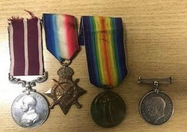 The medals awarded to Sjt John Keith.