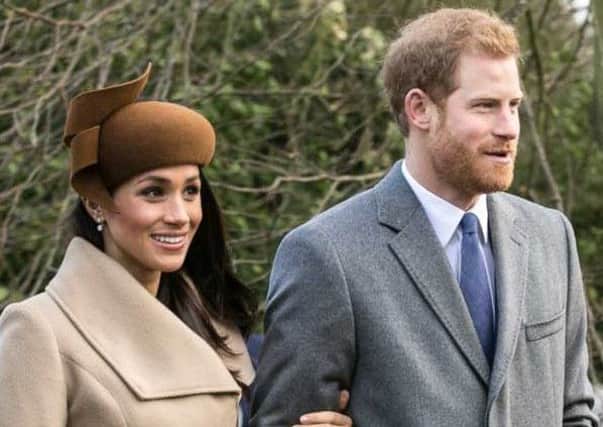 Happy couple: HRH Prince Harry and Meghan Markle.
