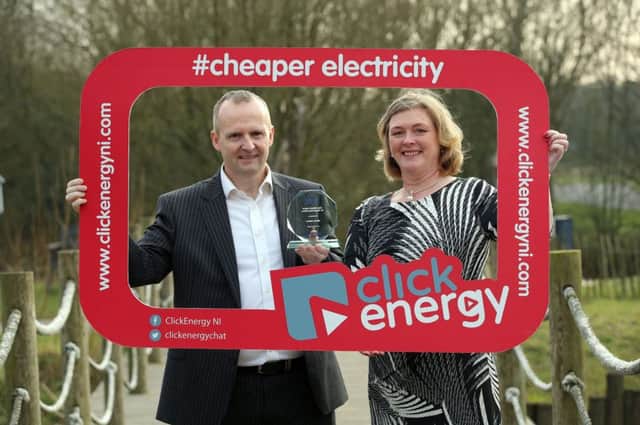 Managing Director of Click Energy, Damian Wilson and Jillian Patchett, National Director of Diabetes UK Northern Ireland pictured at the launch of the Inspire Awards.