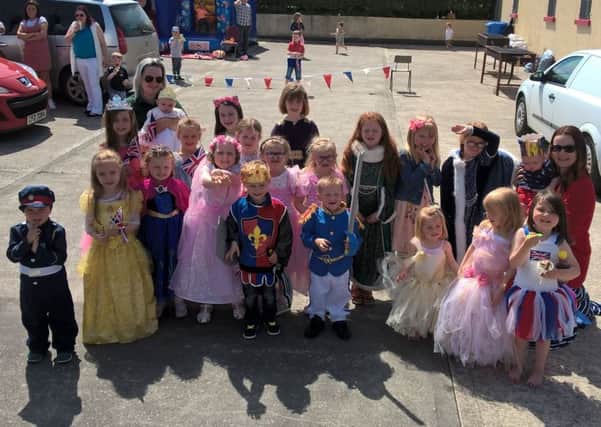 There were some great costumes on show at Listullycurran Truth Defenders' Soldiers and Princesses-themed Royal wedding party.