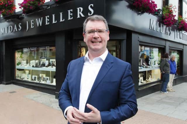 Jim Conlon of Midas Jewellers on Bow Street, Lisburn,