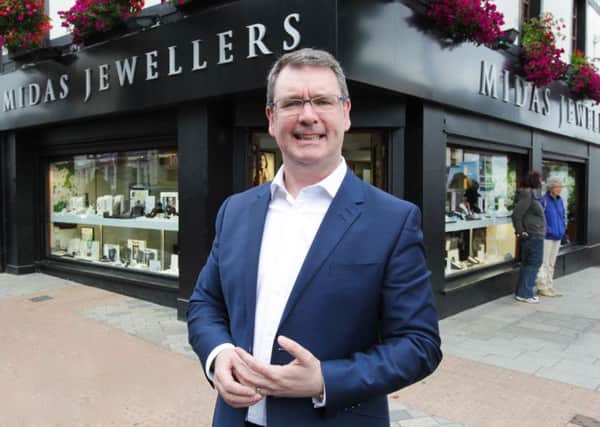 Jim Conlon of Midas Jewellers on Bow Street, Lisburn,