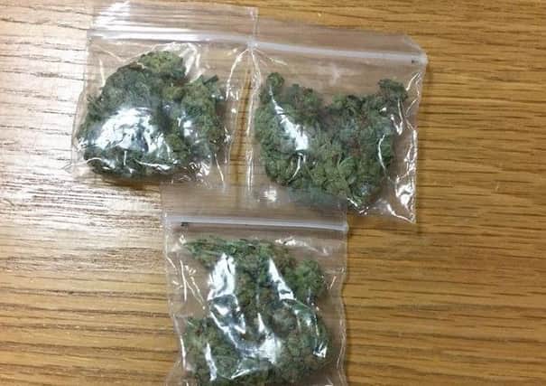 Police found the cannabis in the Jordanstown area.