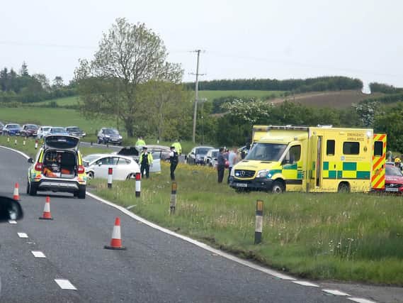 First pictures of the collision