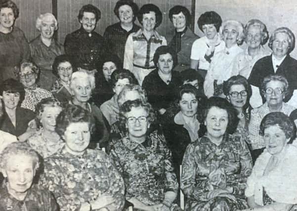 Members of Derriaghy WI at their 28th birthday at the Beechlawn Hotel in 1980.