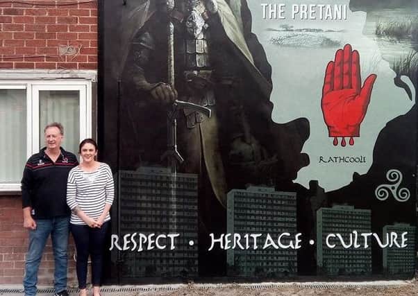 Cllr Julie-Anne Corr-Johnston unveiled the new mural in Rathcoole.