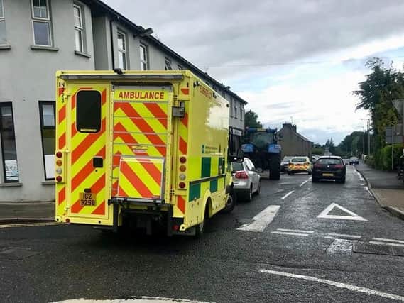 Emergency services at the scene in Coagh