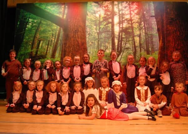 The cast and crew of 'Into the Woods' and 'Little Red Riding Hood'.