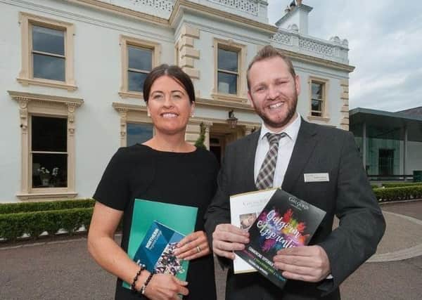Anne Birt-McCartney, Assistant Head of Department, Sciences and Services Industries and Richard McGowan, Richard McGowan, Project Manager, School of Excellence and Staff Wellness Centre, Galgorm Resort and Spa.
