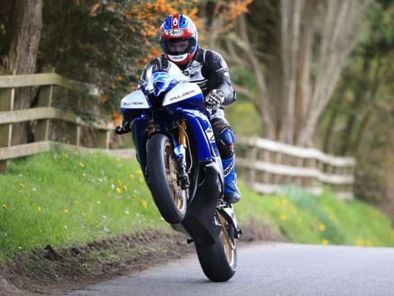 Paul Jordan in action on his 600 Yamaha at the Cookstown 100 in April.