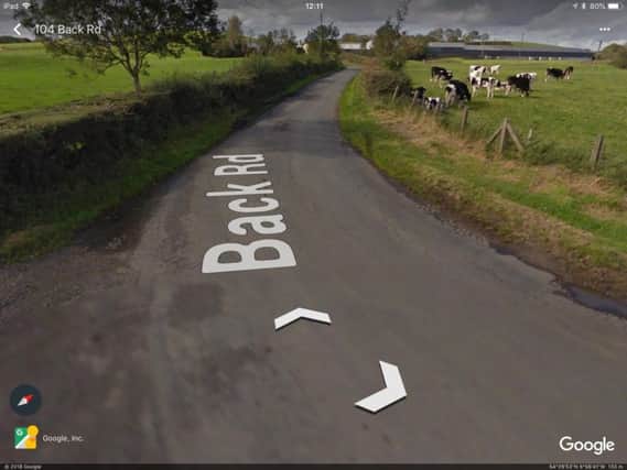 Back Road, Drumbo. Picture by Google.