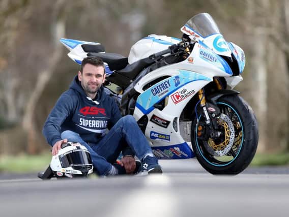William Dunlop with his Caffrey Yamaha R6 at the beginning of the 2017 season.
