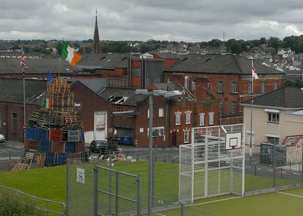 The mainly Protestant Fountain area of Londonderry has been repeatedly attacked by nationalist youths throwing petrol bombs and other missiles
