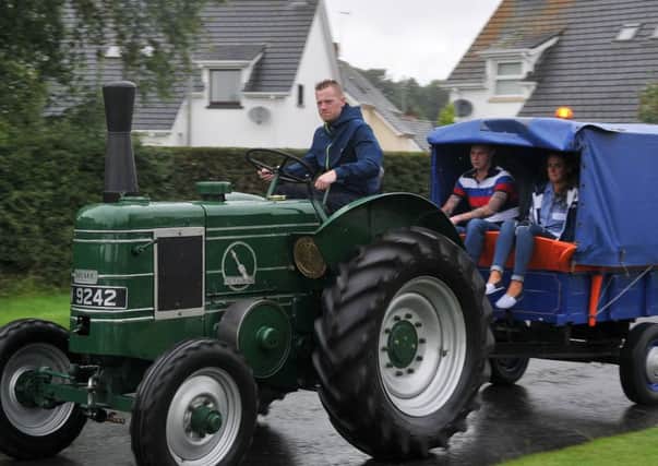 On the road for the Mid-Ulster Vintage Vehicle Club two day tractor trek