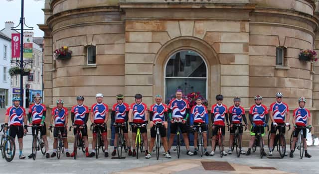 Causeway Cycle Club members who are taking part in the Prudential Ride London.