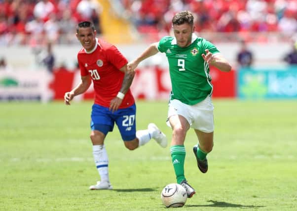 Shay McCartan in action for Northern Ireland.   Photo by William Cherry/Presseye