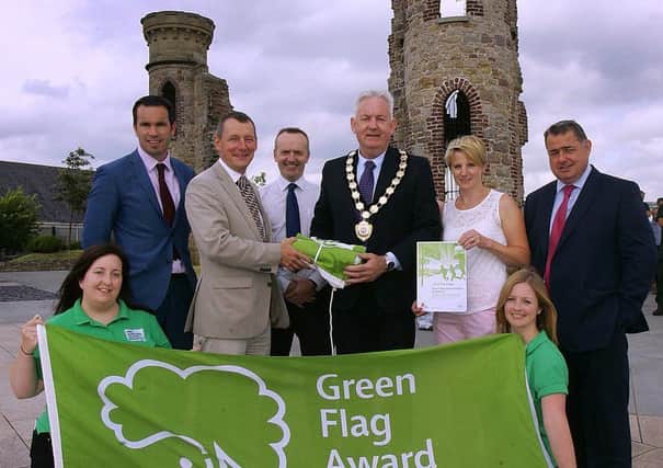 The Hill of The ONeill joined Dungannon Park and Maghera Walled Garden as a recipient of the prestigious environmental award.