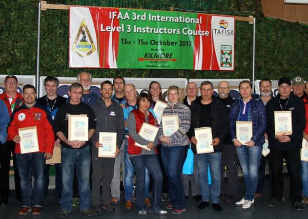 The IFAA Level 3 Instructor Course, held at Kilmore archery Centre in October last year.