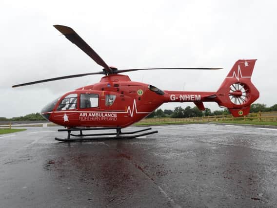 One person has been taken to hospital by the Northern Ireland Air Ambulance after a non-racing incident at Armoy.