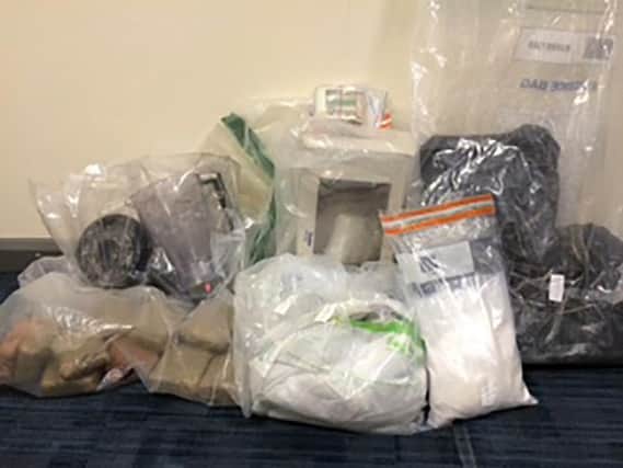 The contents of the bag - PSNI Armagh
