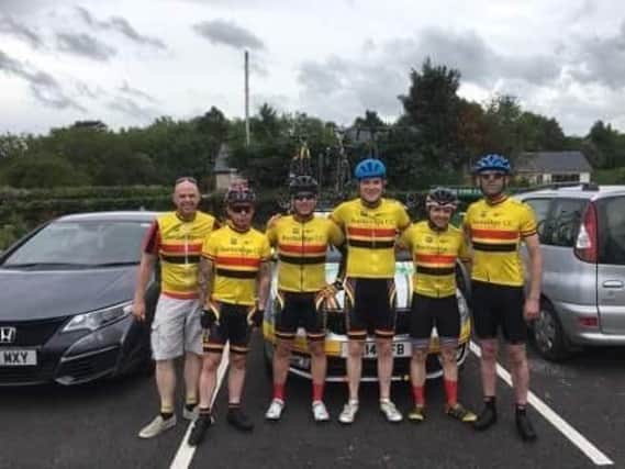 The BCC Team pictured from left to right: Team Manager Davy Lavery, Adrian Peake, Peter McBride, James MacMahon, Chris Burns and Richard McBride.
