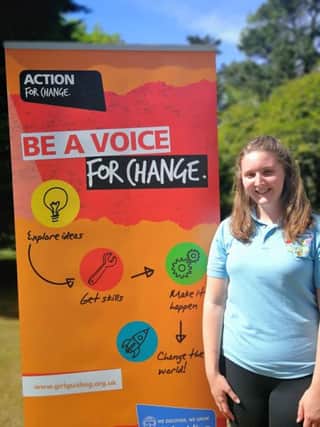 Sophie, a member of 1st Warringstown Senior Section attended Girlguiding Ulsters Action for Change inspirational weekend.