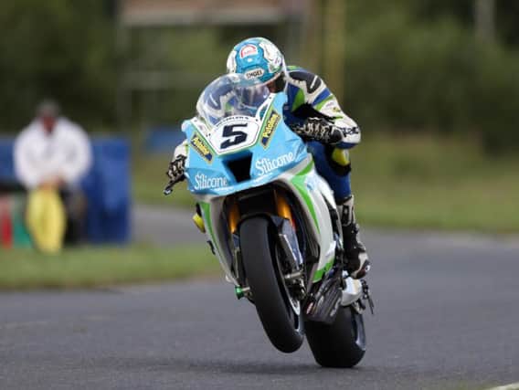 Dean Harrison topped the Superbike times on his Silicone Engineering Kawasaki at the MCE Ulster Grand Prix on Wednesday.