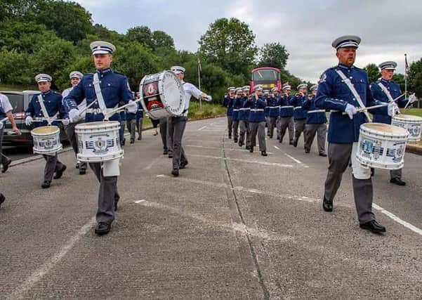 The band will parade at Thiepval Memorial to the Missing.