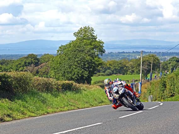 Peter Hickman won the first Supersport race on the Trooper Beer Smiths Triumph on Saturday at Dundrod.