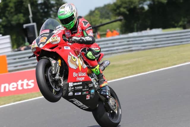 Glenn Irwin was fourth fastest in FP2 at Cadwell Park on Friday.