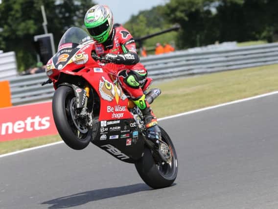 Glenn Irwin was fourth fastest in FP2 at Cadwell Park on Friday.