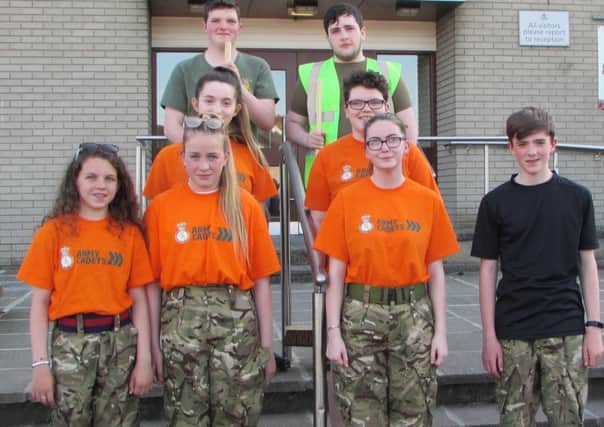 As part of an ongoing tidy up of the village of Cullybackey, for Britain in Bloom Competition, Cullybackey College Army Cadet Force, C Company, 1st (NI) Battalion invited the cadets and adult volunteers from both Ballymena Air and Sea Cadets to win the war on litter.